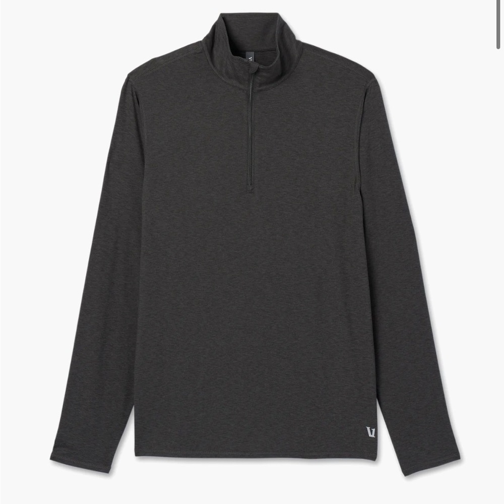 Vuori Dark Gray Long Sleeve Performance Half zip